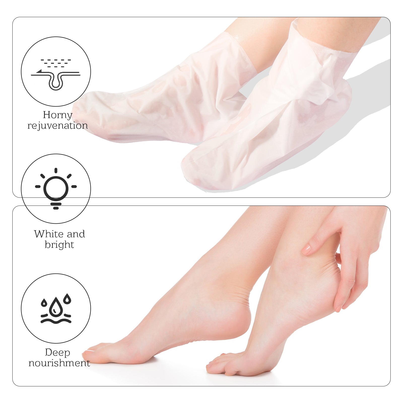 Hydrating Rose Foot Peel Mask – Baby-Soft Feet in Minutes